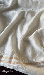 Load image into Gallery viewer, Women&#39;s Lakhnavi Handcrafted Mul Chanderi Unstitched Kurta And Dupatta Set - HONC0288386
