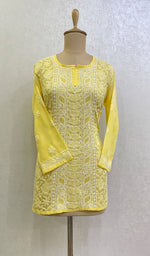 将图像加载到图库查看器中， Women&#39;s Lucknowi Handcrafted Cotton Chikankari Top -HONC0165286
