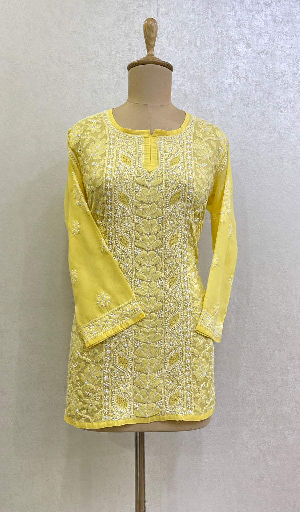 Women's Lucknowi Handcrafted Cotton Chikankari Top -HONC0165286