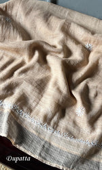 将图像加载到图库查看器中， Sehmat Women's Lakhnavi Handcrafted Kota Cotton Semi -Stitched Angrakha And Dupatta Set- HONC0301717