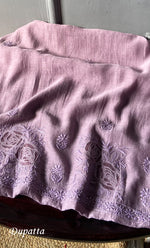 Load image into Gallery viewer, Women&#39;s Lakhnavi Handcrafted Mul Chanderi Unstitched Kurta And Dupatta Set- HONC0312990
