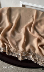 Load image into Gallery viewer, Women&#39;s Lakhnavi Handcrafted Unstitched Cotton Chikankari Suit Material - HONC0173411
