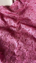 将图像加载到图库查看器中， Women's Lakhnavi Handcrafted Tussar Silk Chikankari Unstitched Kurti Fabric - HONC0255933