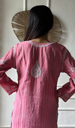 Load image into Gallery viewer, Sezuka Women's Lakhnavi Handcrafted Cotton Chikankari Top - HONC0350786