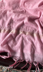 Load image into Gallery viewer, Women&#39;s Lakhnavi Handcrafted Mul Chanderi Unstitched Chikankari Full Suit Material - HONC0314659
