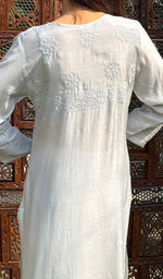 Load image into Gallery viewer, Inaya Women&#39;s Lucknowi Handcrafted Muslin Chikankari Kurti - HONC0223967
