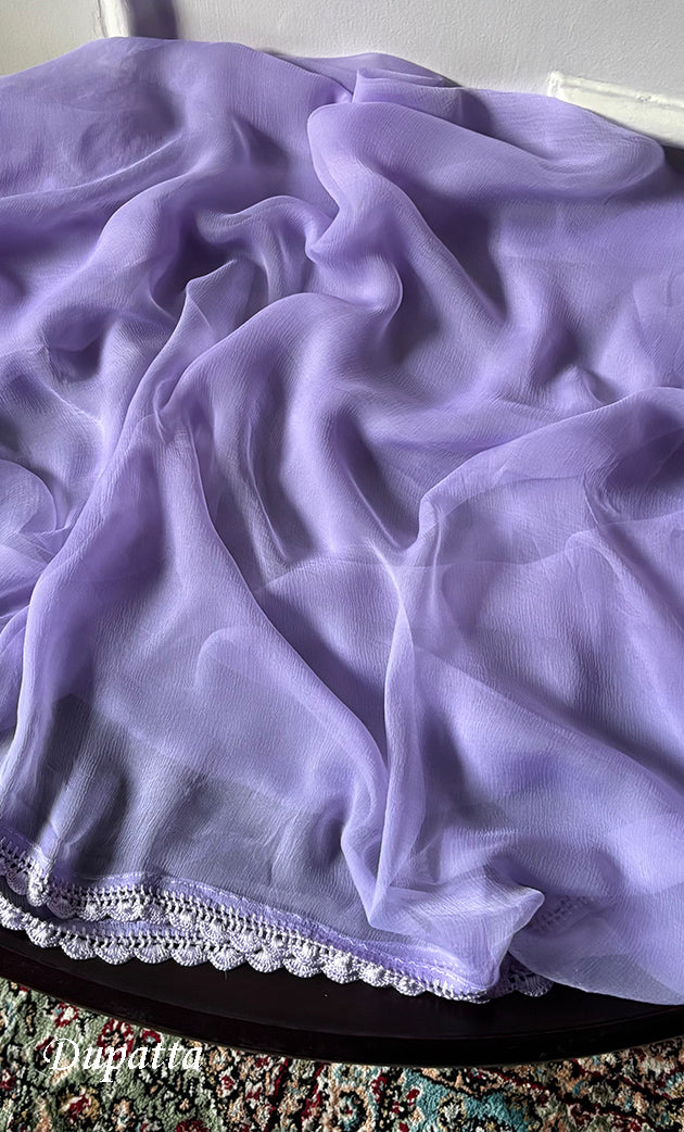 Women's Lakhnavi Handcrafted Unstitched Cotton Chikankari Suit Material - HONC0329380