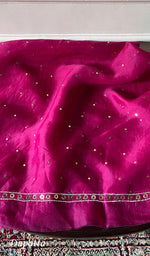 Load image into Gallery viewer, Women's Lakhnavi Handcrafted Pure Organza Chikankari Unstitched Kurta And Dupatta Set- HONC0327734