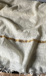 Load image into Gallery viewer, Jazba Women's Lakhnavi Handcrafted Mul Chanderi UnStitched Kurta And Dupatta Set - HONC0301694