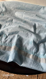 Load image into Gallery viewer, Women&#39;s Lakhnavi Handcrafted Mul Chanderi Chikankari Full Suit Material - HONC0287065
