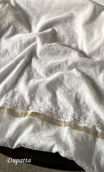 Load image into Gallery viewer, Amisha Women&#39;s Lakhnavi Handcrafted Mul Chanderi Unstitched Kurta And Dupatta Set - HONC0319463
