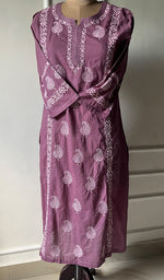 将图像加载到图库查看器中， Women&#39;s Lucknowi Handcrafted Cotton Chikankari Kurti - HONC0301049
