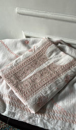 Load image into Gallery viewer, Women's Lakhnavi Handcrafted Unstitched Mul Chanderi Kurta And Dupatta Set - HONC0326141