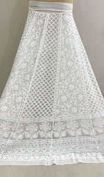 Load image into Gallery viewer, Women&#39;s Lakhnavi Handcrafted Bridal Viscose Georgette Chikankari Ghera - HONC0167531
