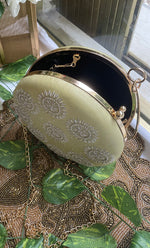 Load image into Gallery viewer, Elegant Floral Chikankari Handle Clutch - HONC0313576
