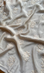 Load image into Gallery viewer, Women&#39;s Lucknowi Handcrafted Muslin  Chikankari Kurti - HONC0293322
