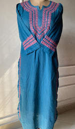 Load image into Gallery viewer, Women&#39;s Lucknowi Handcrafted Cotton Chikankari Kurti - HONC0301002

