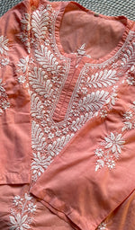 将图像加载到图库查看器中， Women&#39;s Lucknowi Handcrafted Cotton Chikankari Kurti - HONC0301016
