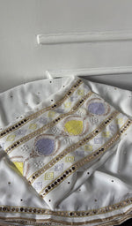 将图像加载到图库查看器中， Women's Lucknowi Handcrafted Viscose Georgette Unstitched Chikankari Kurta and Dupatta Set- HONC0329580