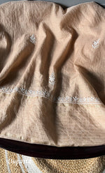 Load image into Gallery viewer, Women&#39;s Lakhnavi Handcrafted Linen Cotton Semi -Stitched Anarkali And Dupatta Set - HONC0273165
