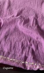 Load image into Gallery viewer, Women&#39;s Lakhnavi Handcrafted Mul Chanderi Unstitched Kurta And Dupatta Set - HONC0314239
