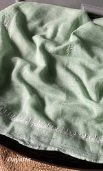 将图像加载到图库查看器中， Sehmat Women&#39;s Lakhnavi Handcrafted Kota Cotton Semi -Stitched Kurta And Dupatta Set- HONC0301707
