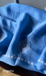 Load image into Gallery viewer, Women&#39;s Lakhnavi Handcrafted Pure Organza Chikankari Unstitched Kurta And Dupatta Set- HONC0309609
