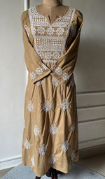 将图像加载到图库查看器中， Women&#39;s Lucknowi Handcrafted Cotton Chikankari Kurti - HONC0301042
