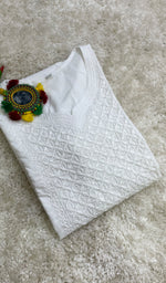将图像加载到图库查看器中， Women&#39;s Lucknowi Handcrafted Cotton Chikankari Kurti - HONC0161349
