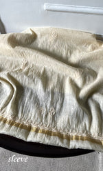 Load image into Gallery viewer, Women&#39;s Lakhnavi Handcrafted Mul Chanderi Semi - stitched Chikankari Full Suit Material - HONC0319556
