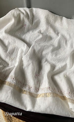 Load image into Gallery viewer, Women&#39;s Lakhnavi Handcrafted Mul Chanderi Unstitched Kurta And Dupatta Set- HONC0307467
