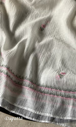 Load image into Gallery viewer, Women&#39;s Lakhnavi Handcrafted Mul Chanderi Semi - stitched Kurta And Dupatta Set- HONC0314868
