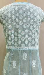 将图像加载到图库查看器中， Abisha Women&#39;s Lucknowi Handcrafted Cotton Chikankari Angrakha - HONC0232850
