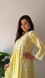 Load image into Gallery viewer, Fawziya Women's Lucknowi Handcrafted Cotton Angrakha - HONC0382663