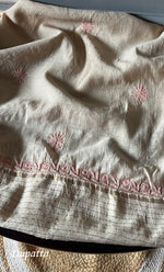 Load image into Gallery viewer, Women&#39;s Lakhnavi Handcrafted Munga Silk Semi - Stitched Chikankari Kurta And Dupatta Set- HONC0276216
