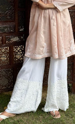 Load image into Gallery viewer, Women&#39;s Lucknowi Handcrafted Modal Cotton Chikankari Palazzo - HONC0177999
