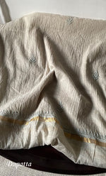 Load image into Gallery viewer, Women's Lakhnavi Handcrafted Mul Chanderi Unstitched Chikankari Full Suit Material - HONC0319537