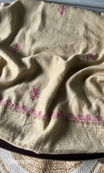Load image into Gallery viewer, Women&#39;s Lakhnavi Handcrafted Maheshwari Mul Chanderi Unstitched Kurta And Dupatta Set - HONC0296946
