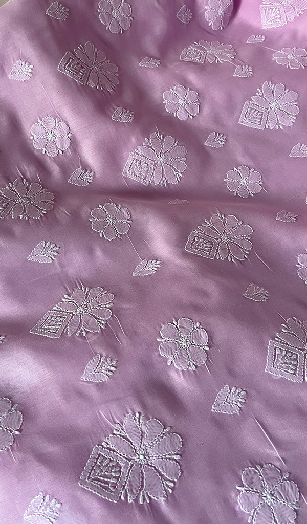 Women's Lakhnavi Handcrafted Cotton Chikankari Suit Material - HONC0274692