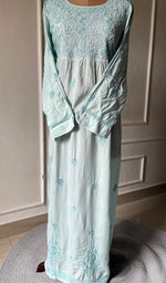 Load image into Gallery viewer, Women&#39;s Lucknowi Handcrafted Cotton Chikankari Kurti - HONC0300982
