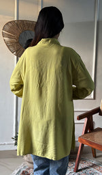 Load image into Gallery viewer, Trisha Women's Lakhnavi Handcrafted Cotton Oversized  Chikankari Top - HONC0325798