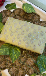 Load image into Gallery viewer, Beige Chikankari Embroidered Clutch - HONC0313591
