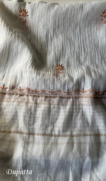Load image into Gallery viewer, Women&#39;s Lakhnavi Handcrafted Mul Chanderi Unstitched Kurta And Dupatta Set - HONCO278060

