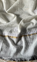 将图像加载到图库查看器中， Women&#39;s Lakhnavi Handcrafted Mul Chanderi Kurta And Dupatta Set - HONC0305478
