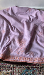 Load image into Gallery viewer, Women's Lakhnavi Handcrafted Cotton Unstitched Chikankari Suit Material - HONC0358200