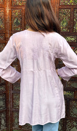 Load image into Gallery viewer, Daisha Women&#39;s Lucknowi Handcrafted Muslin Chikankari Top - HONC0242979
