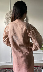 Load image into Gallery viewer, Eshita Women's Lakhnavi Handcrafted Mul Chanderi Chikankari Top - HONC0312896