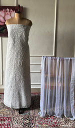 Load image into Gallery viewer, Women's Lakhnavi Handcrafted Unstitched Cotton Chikankari Suit Material - HONC0348582