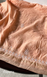 Load image into Gallery viewer, Women's Lakhnavi Handcrafted Unstitched Mul Chanderi Kurta And Dupatta Set - HONC0321794