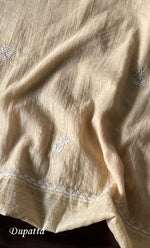 Load image into Gallery viewer, Women&#39;s Lakhnavi Handcrafted Unstitched Mul Chanderi Kurta And Dupatta Set - HONC0299222
